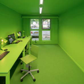 mvrdv house - green room