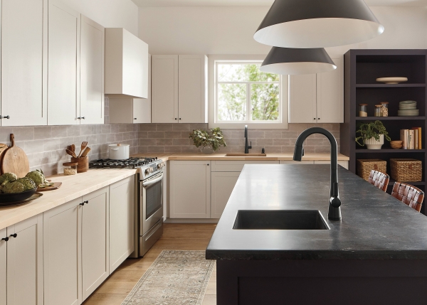 Light and Dark Combination Modern Kitchen - modlar.com