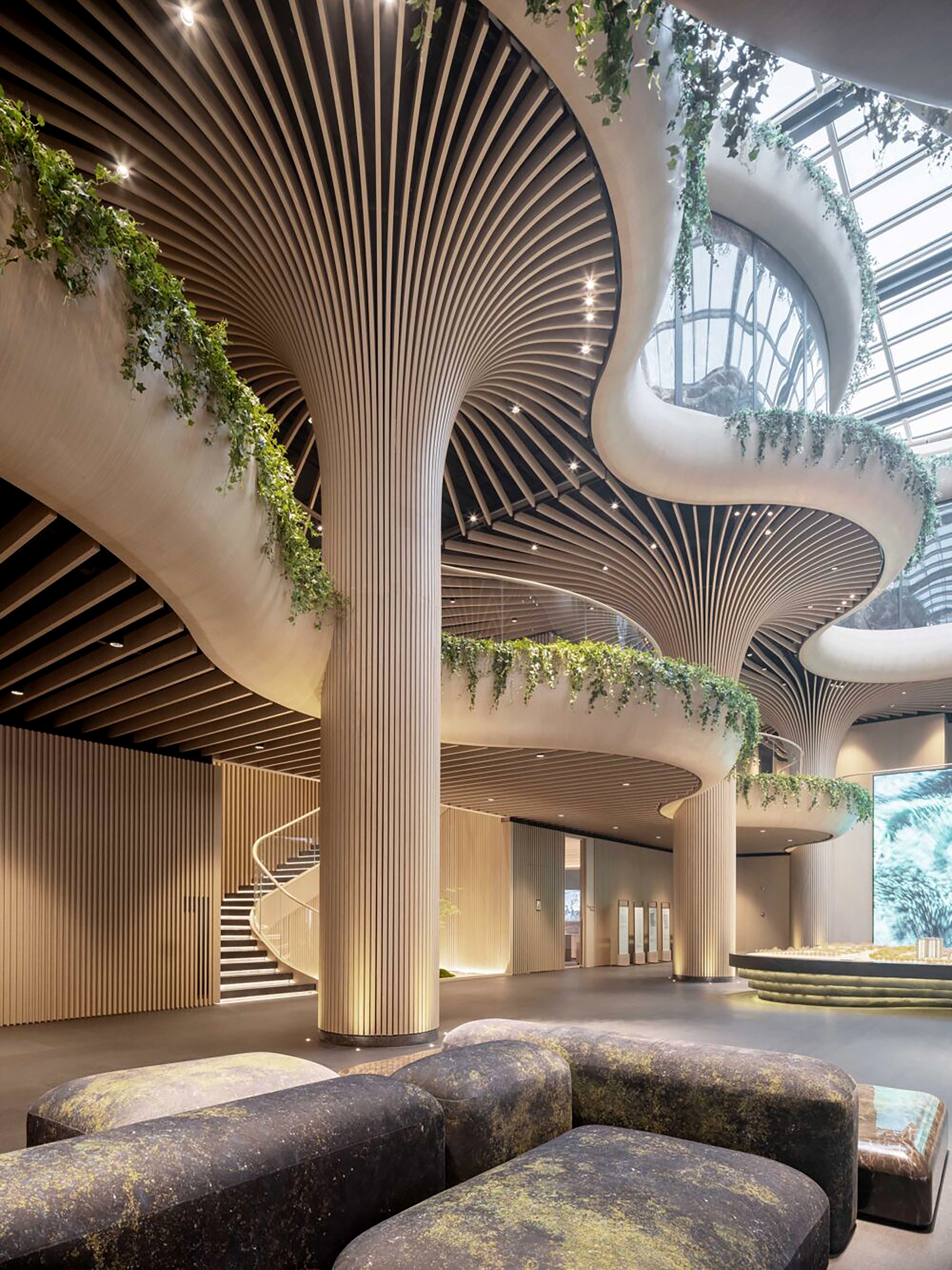 Solar Trees Marketplace - Interior - modlar.com