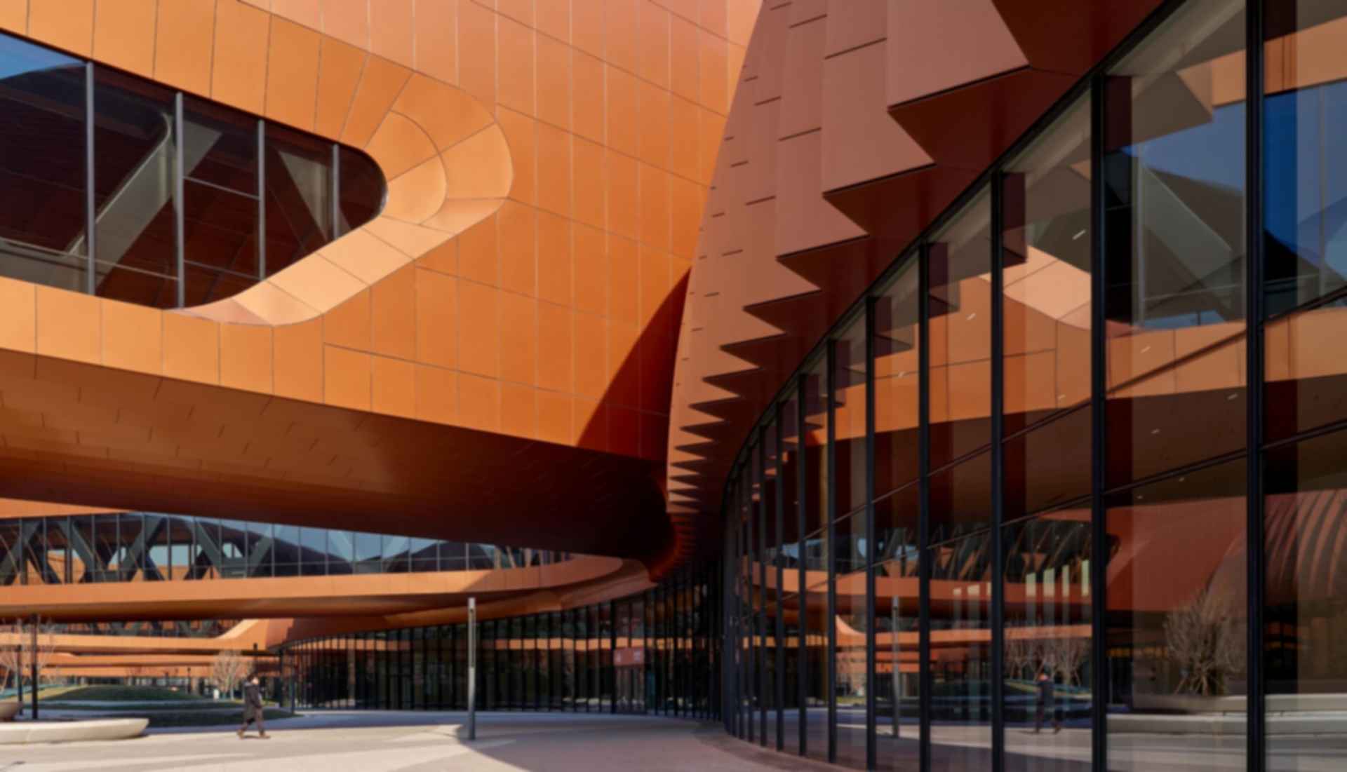 Capital International Exhibition & Convention Center - Flowing Glass Wall