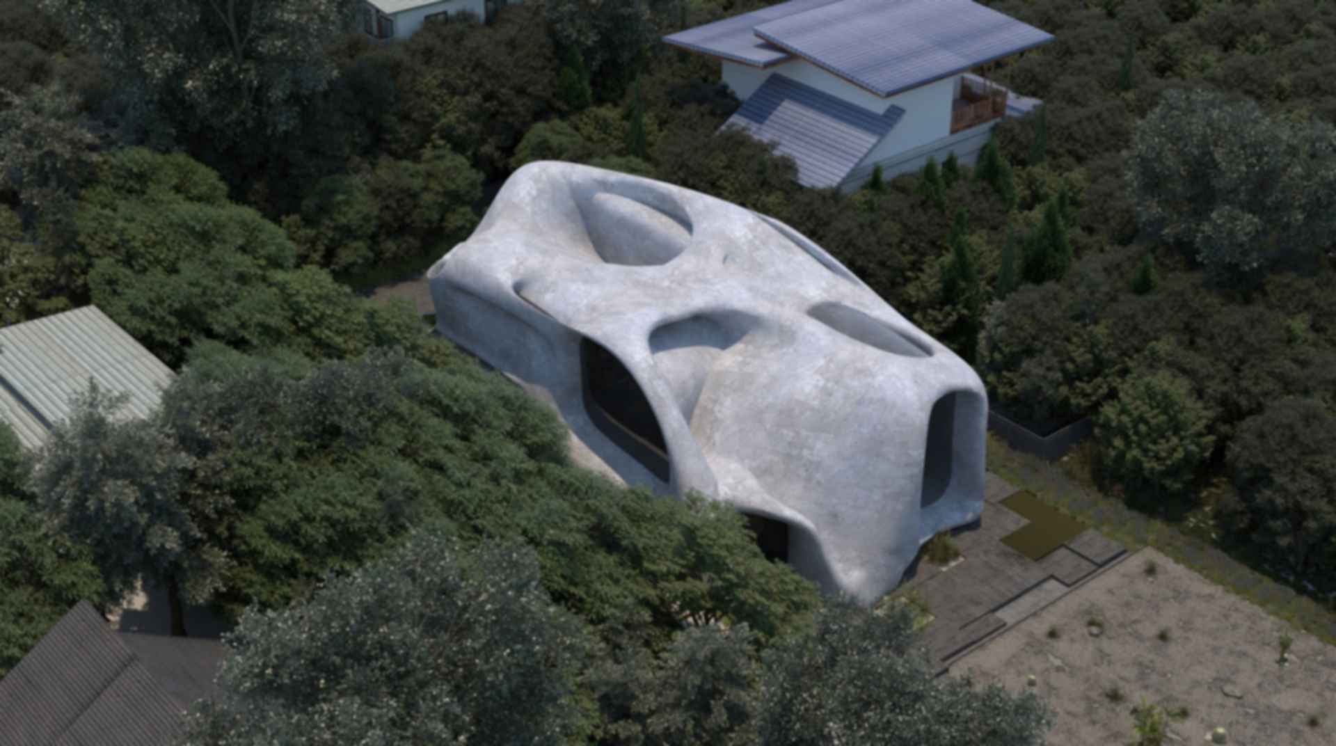 House at Giza - Aerial View