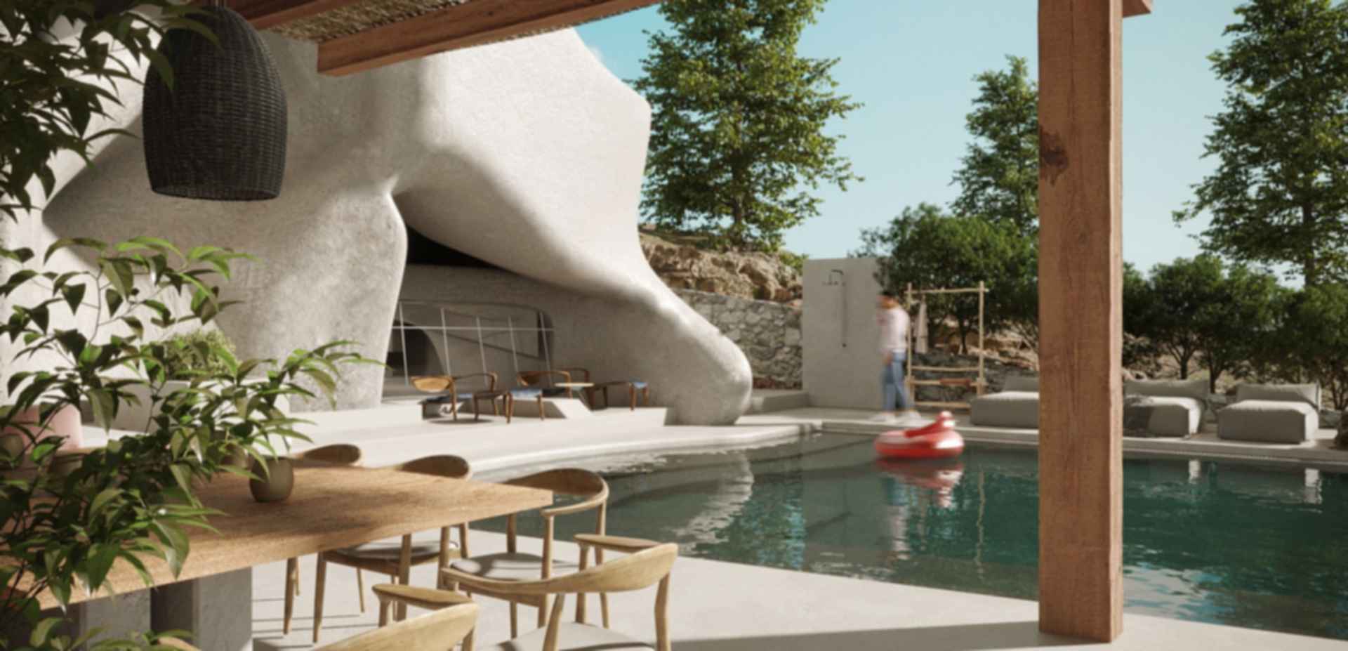 House at Giza - Poolside
