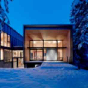 Kicking Horse Residence - By Night