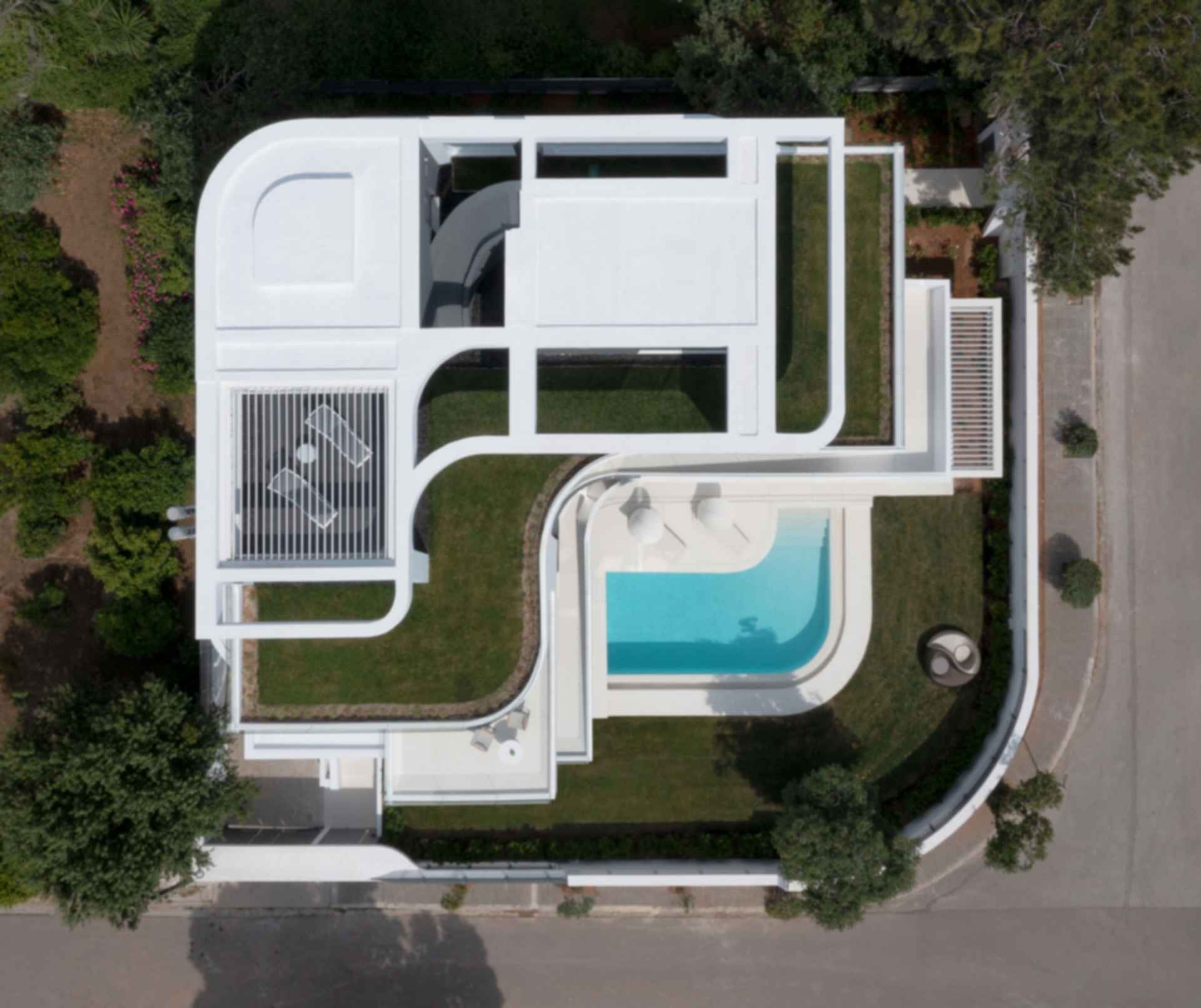 House Symbiosis - Aerial View