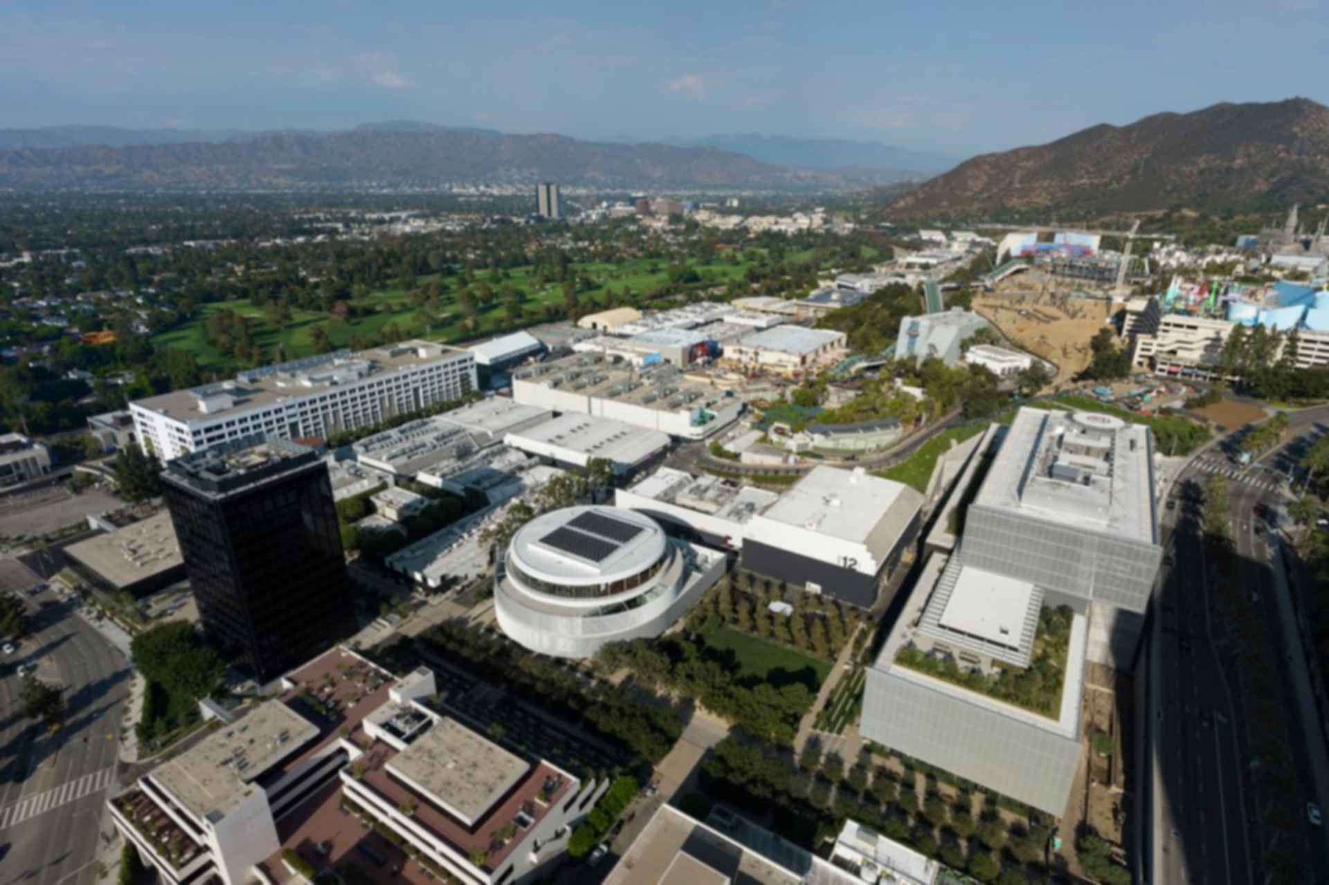 NBCUniversal Campus Project - Aerial View