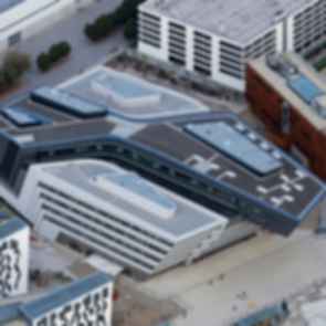 Library and Learning Center of Economics Vienna - Aerial View