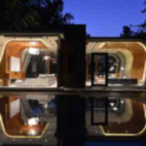 New Delhi Pool House - By Night