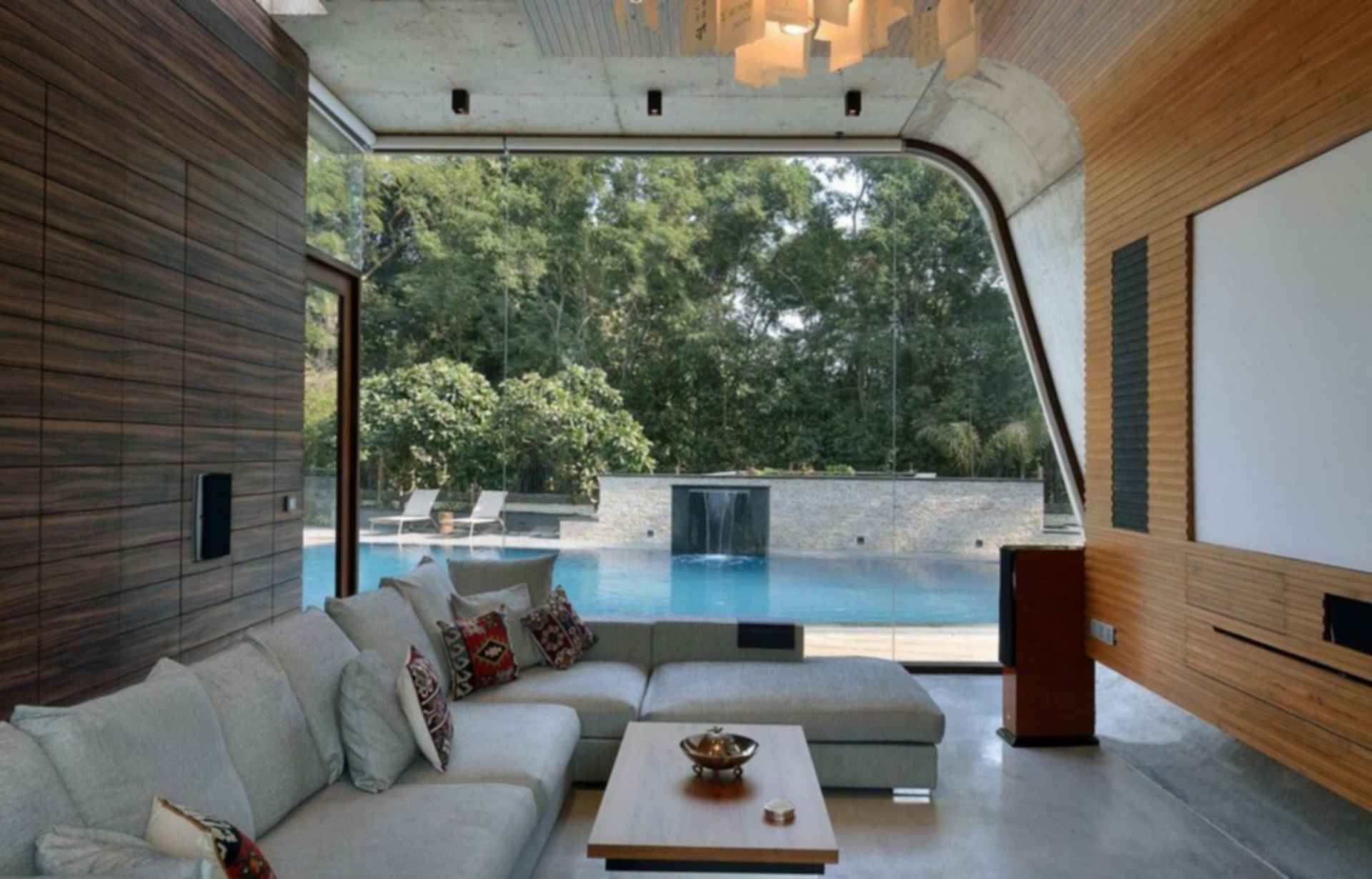 New Delhi Pool House - Interior