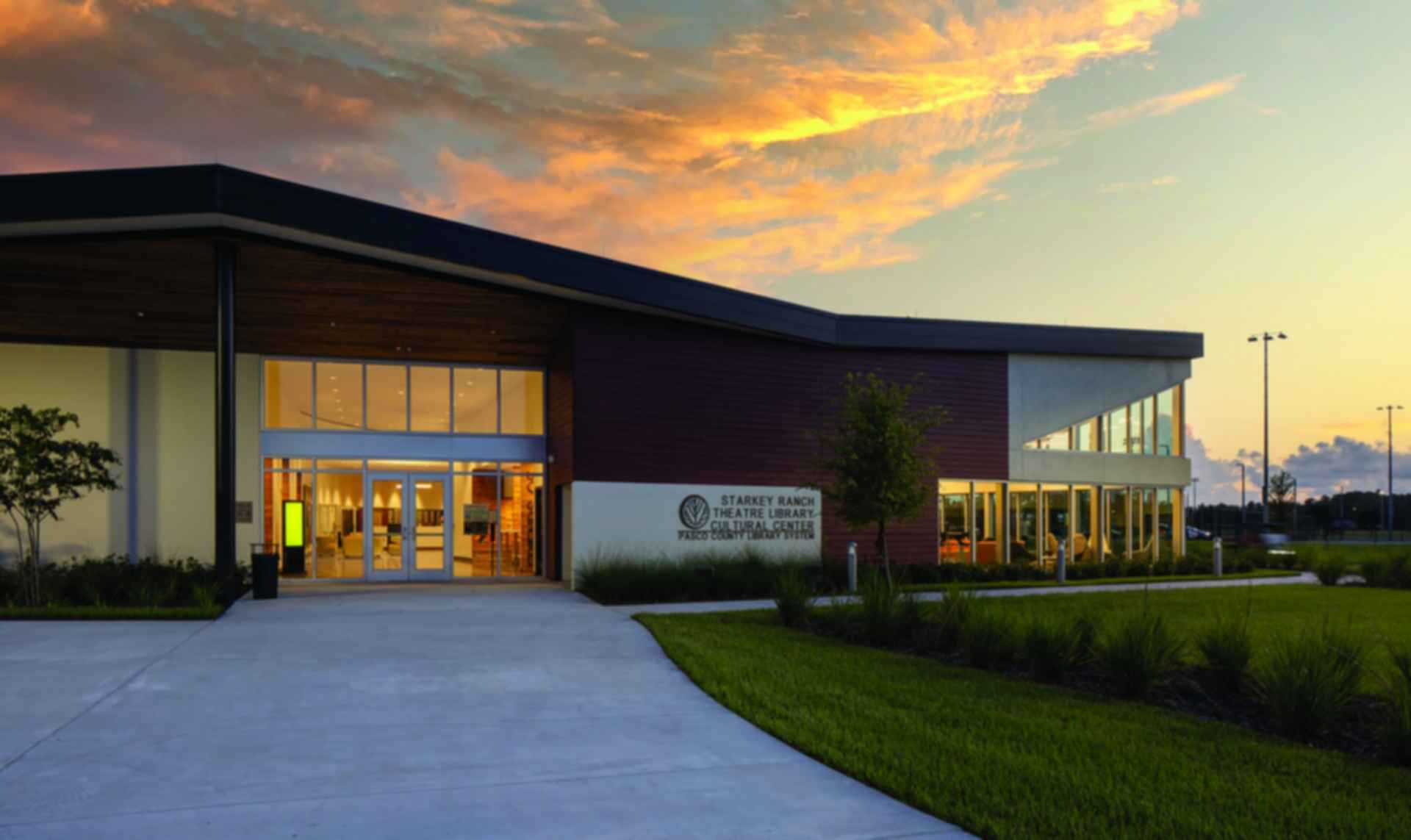 Starkey Ranch Theater, Library, and Cultural Center - Entrance