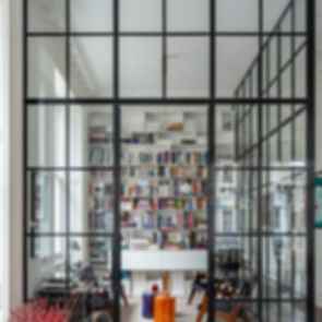 Floating Red Staircase - Interior