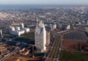 Casablanca Finance City Tower - Aerial View