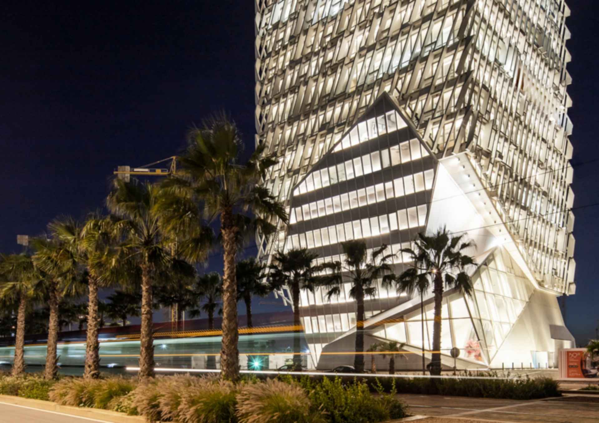 Casablanca Finance City Tower - By Night