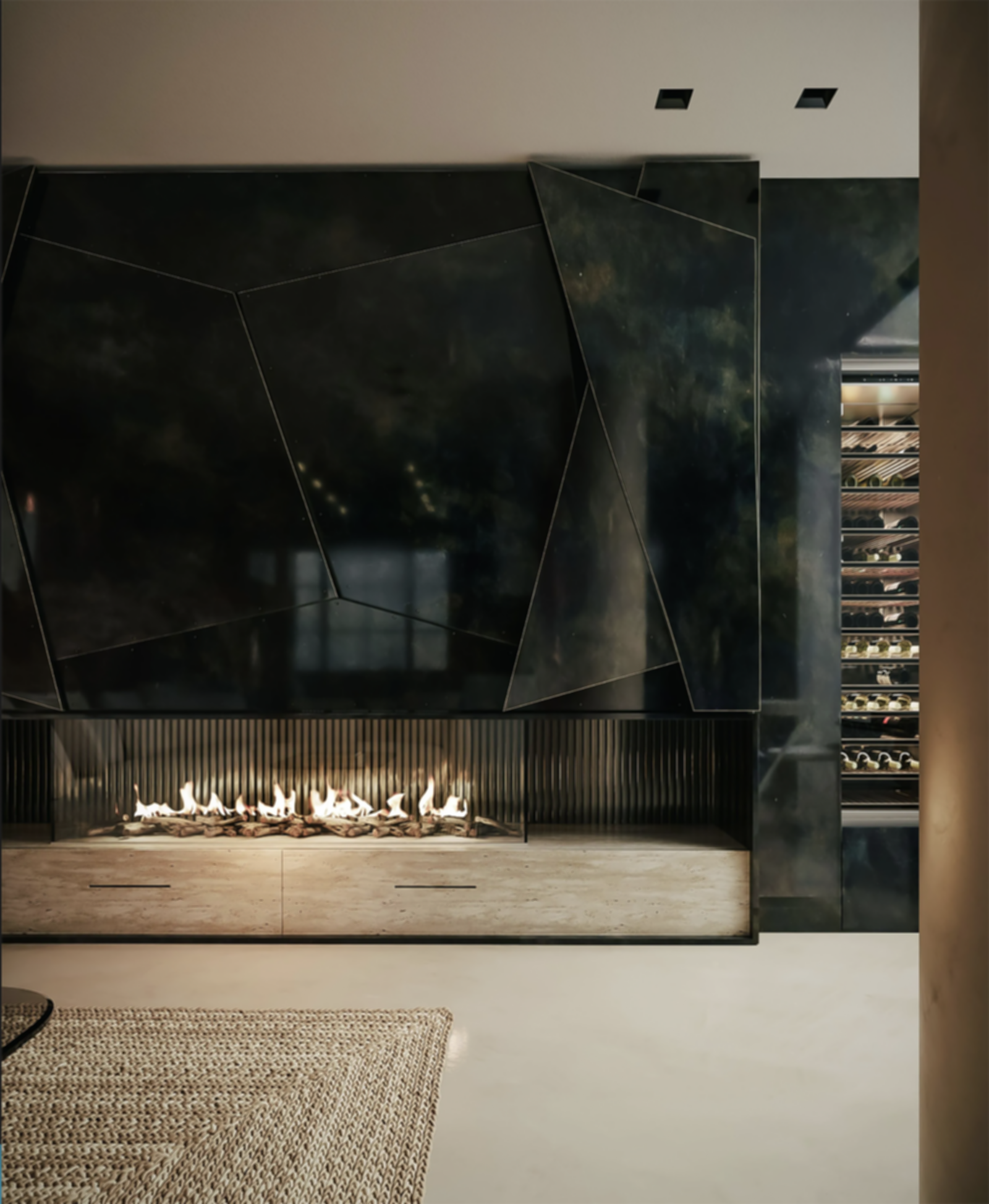West London Residence - Fireplace