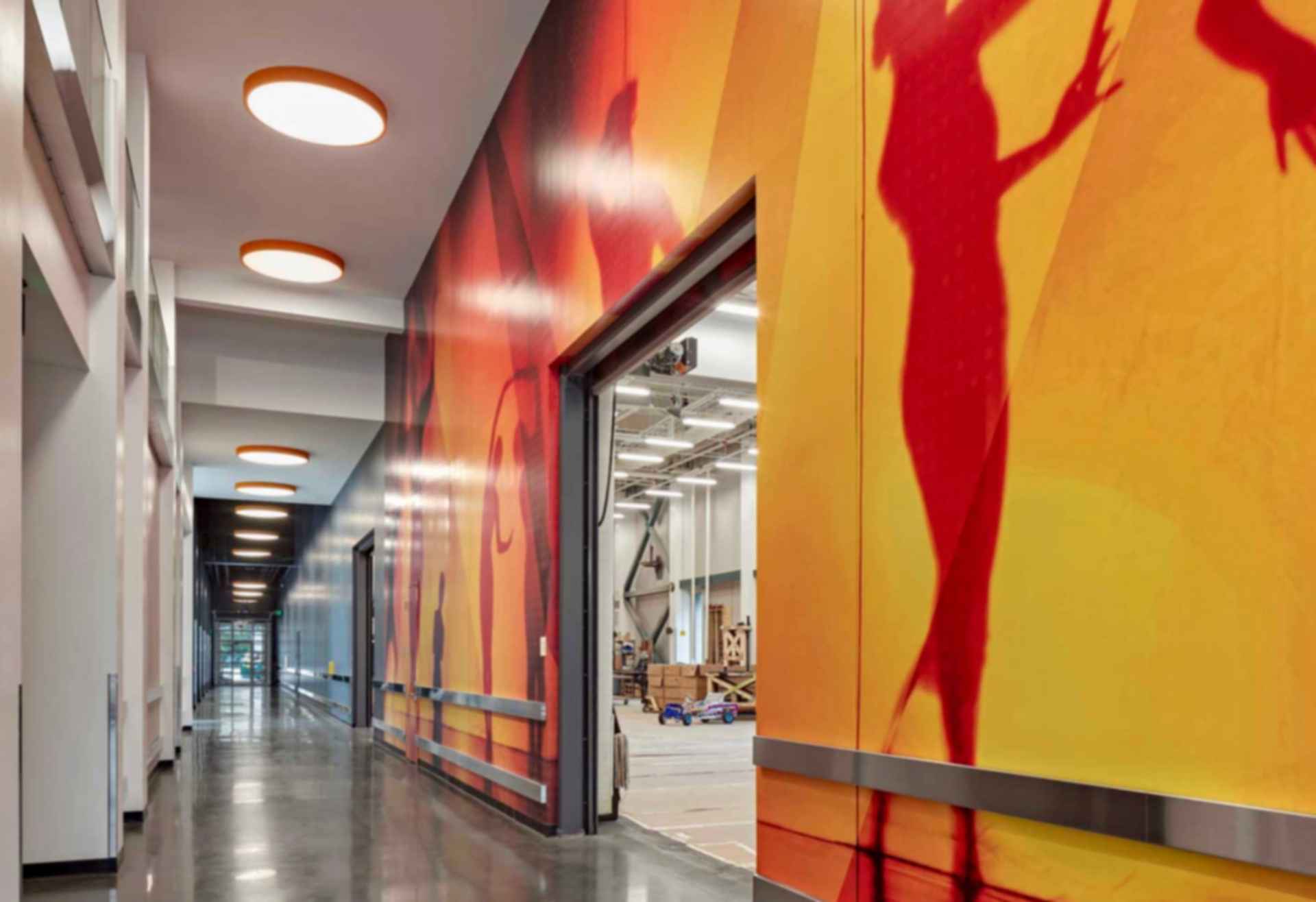 Joan and Edgar Booth Theater and College of Fine Arts Production Center - Corridor