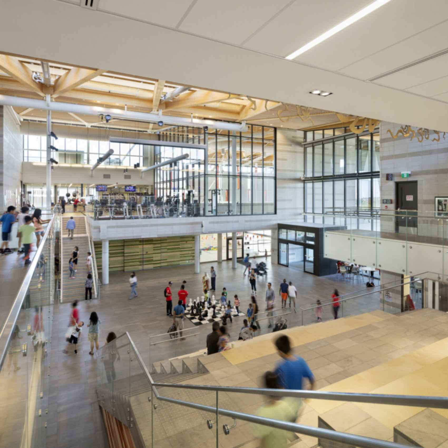 Aaniin Community Centre & Library - Atrium