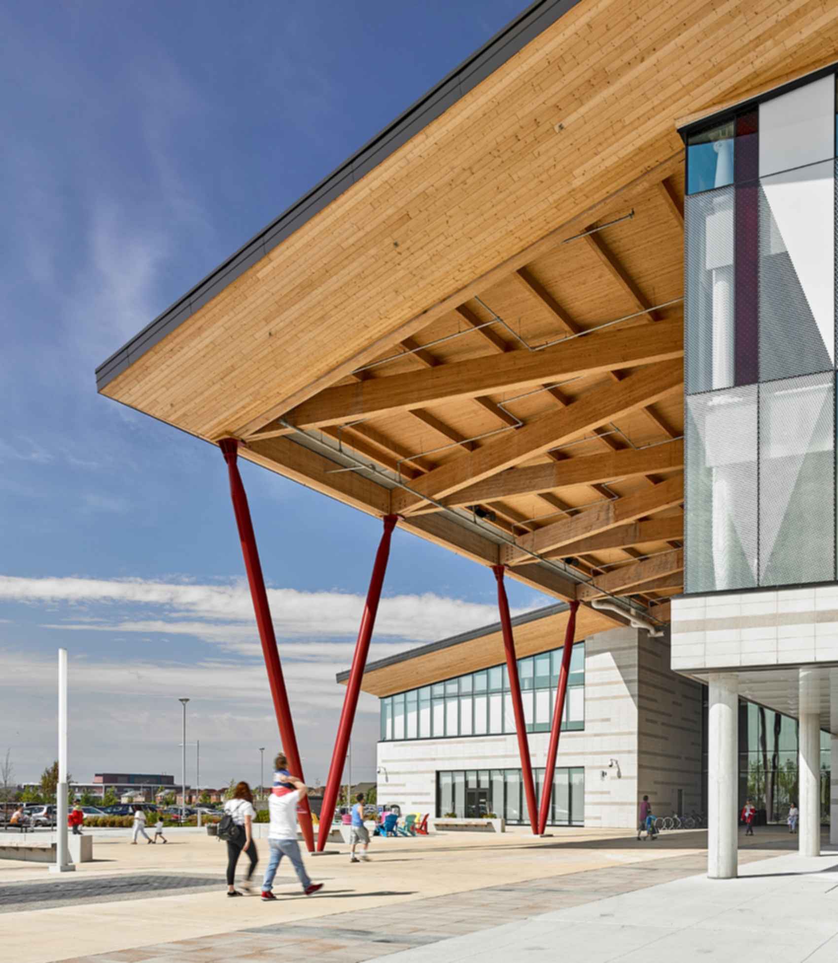 Aaniin Community Centre & Library - Entrance