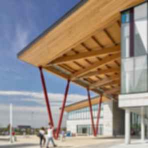 Aaniin Community Centre & Library - Entrance