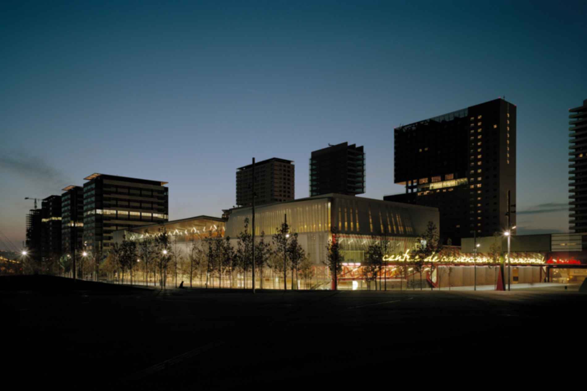 International Convention Center in Barcelona - By Night