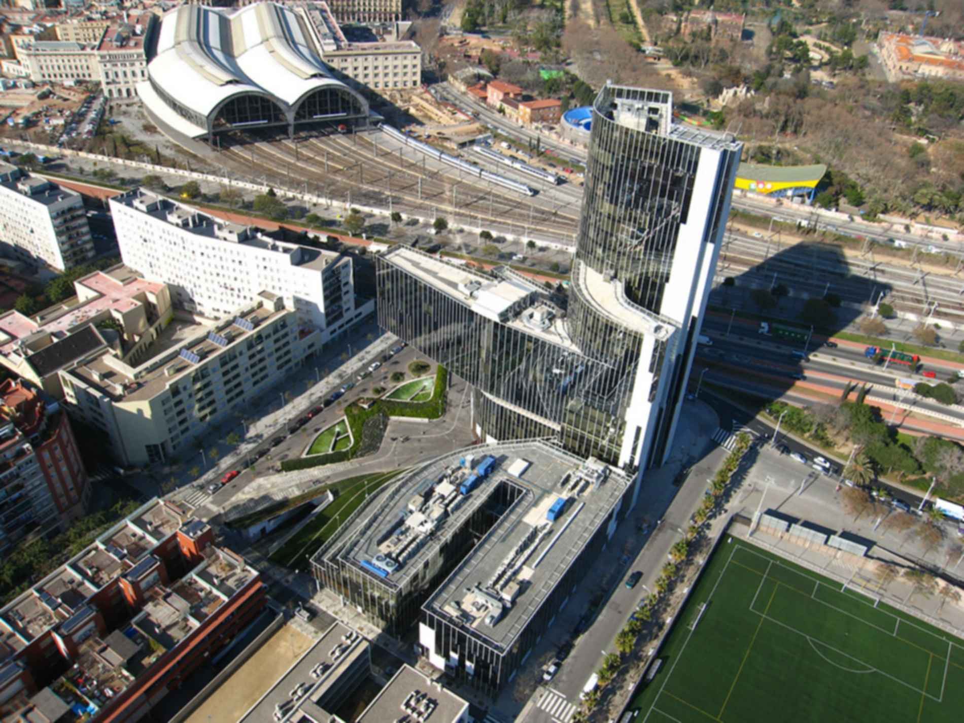Gas Natural Fenosa Building - Aerial View