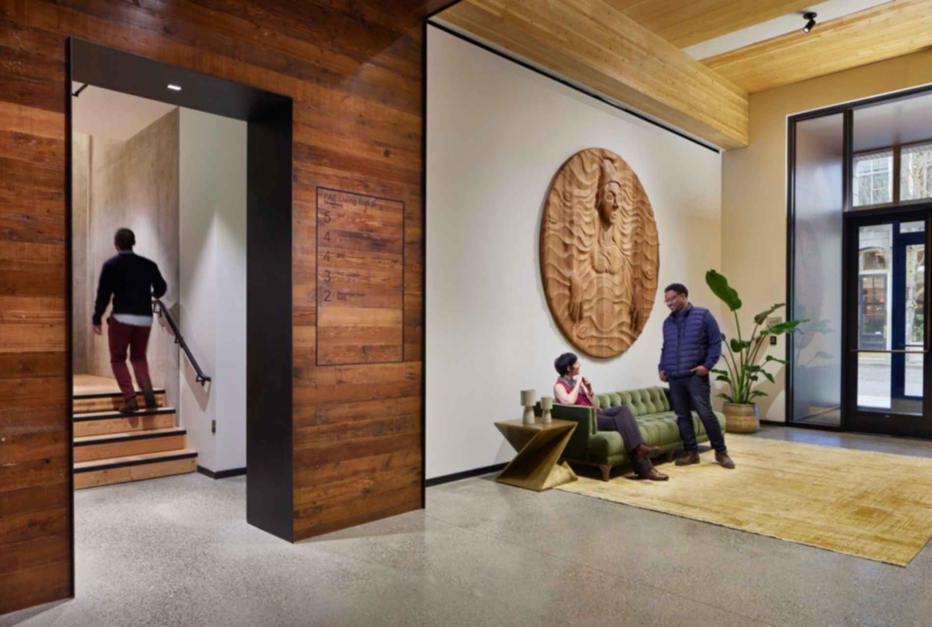 PAE Engineers Living Building - Lobby