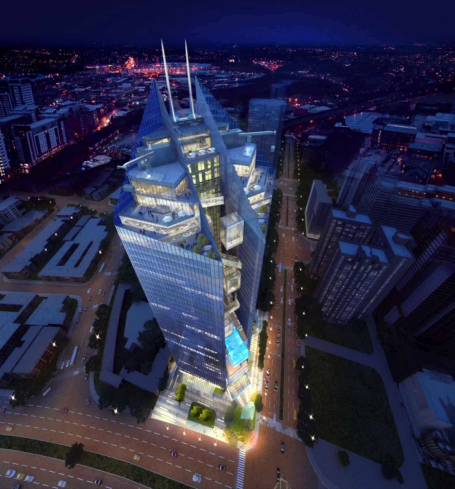 Taichung Diamond - Aerial View