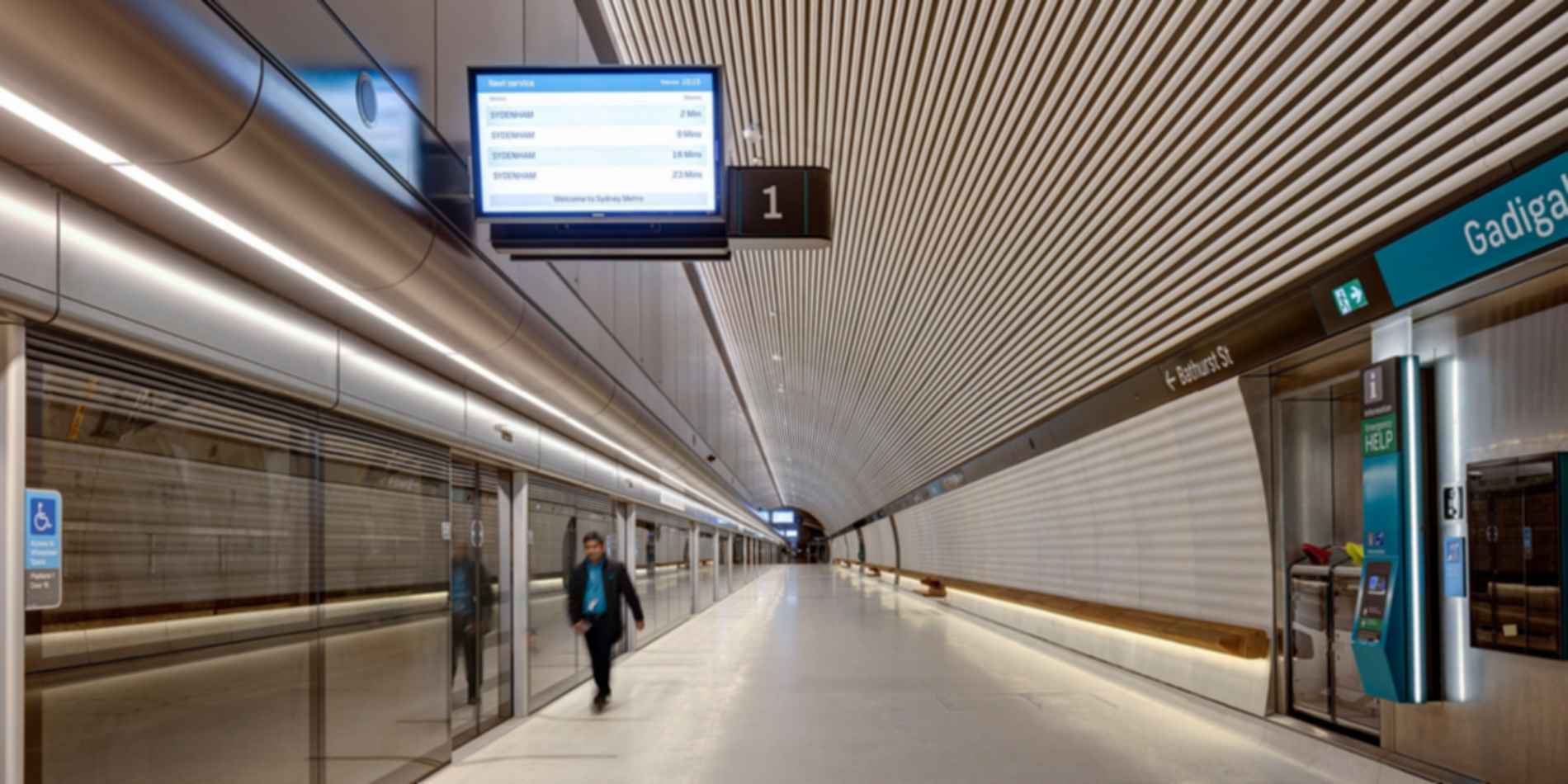 Sydney Metro Gadigal Station - Platform