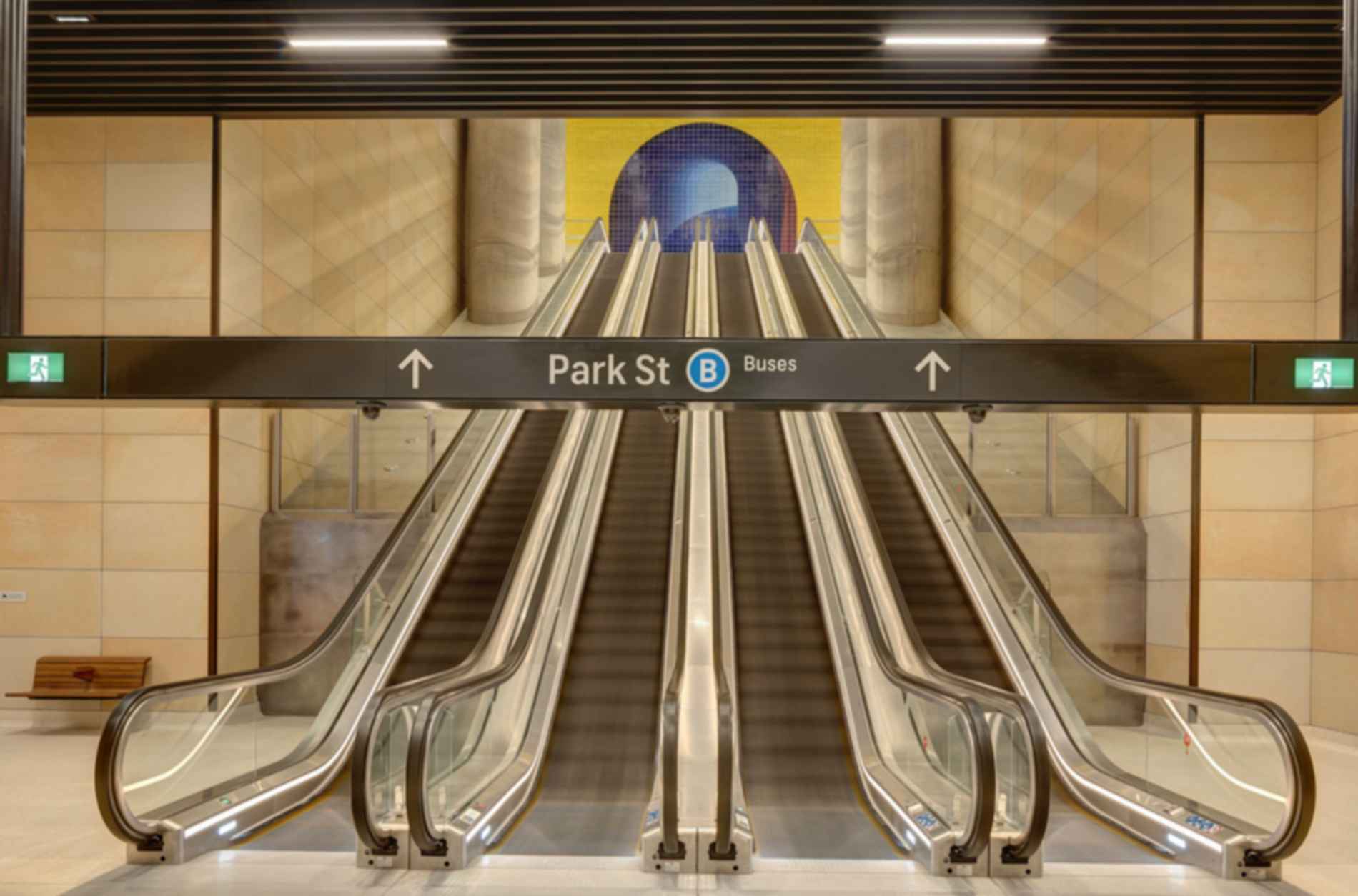 Sydney Metro Gadigal Station - Escalators