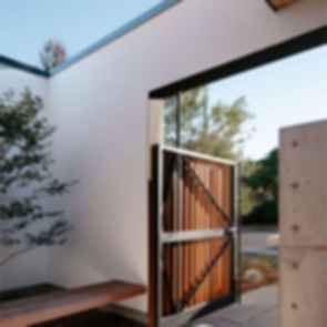 Cupertino Courtyard House - Entrance