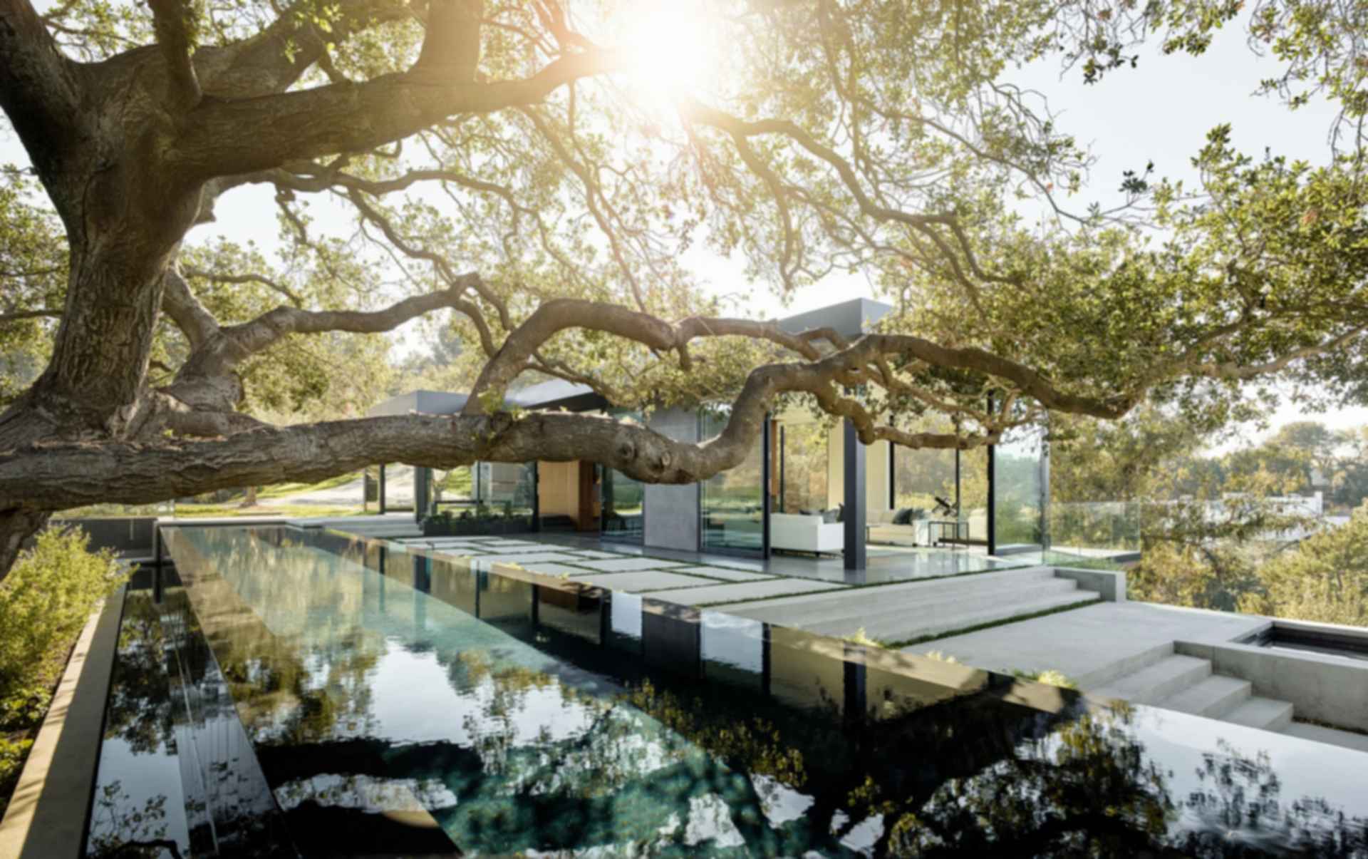 Oak Pass House - Poolside