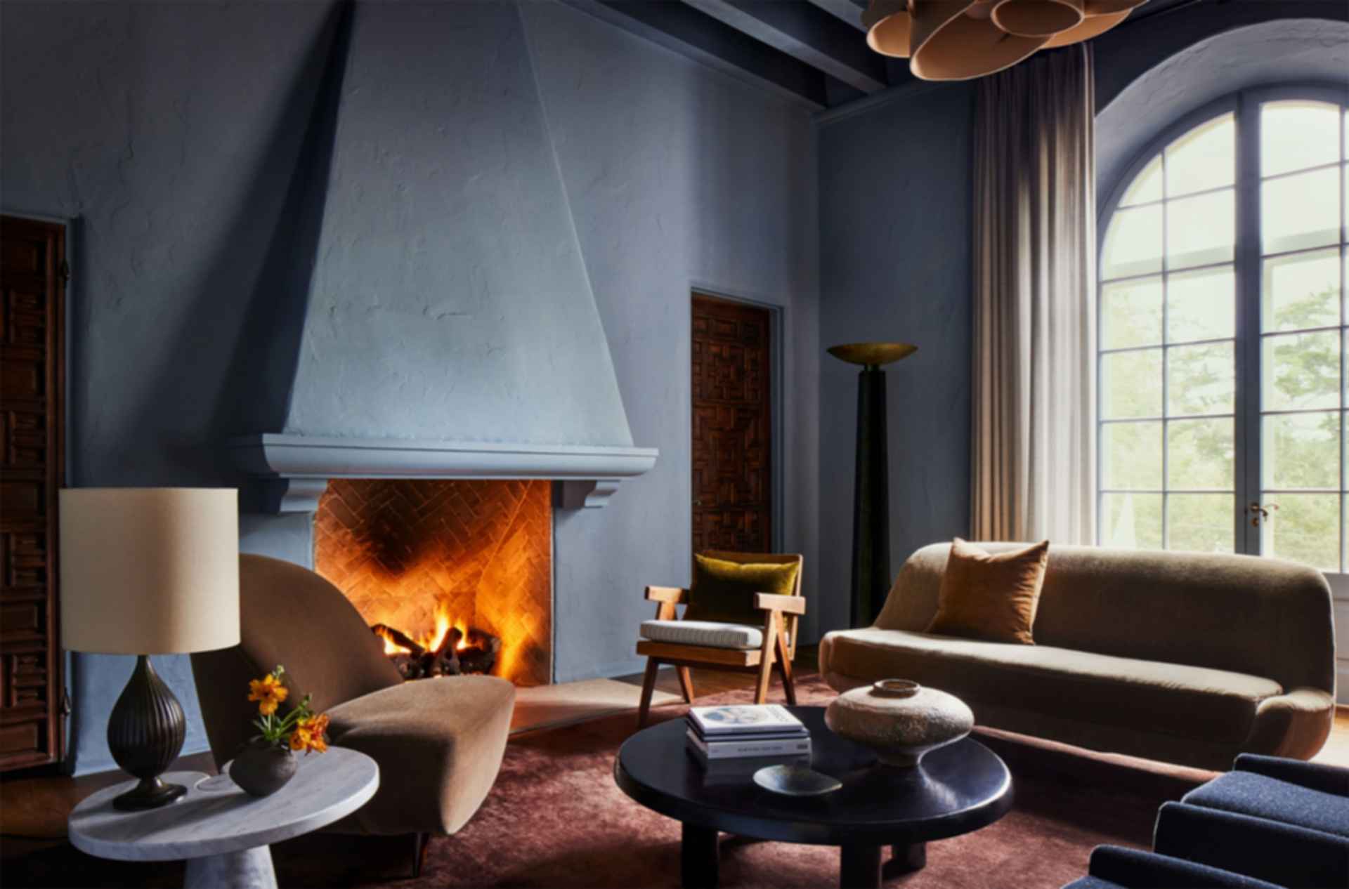 Montecito Spanish Colonial Revival - Fireplace