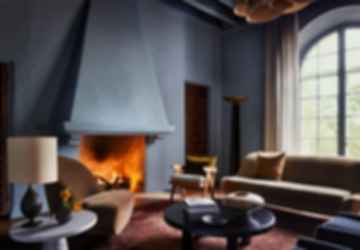 Montecito Spanish Colonial Revival - Fireplace