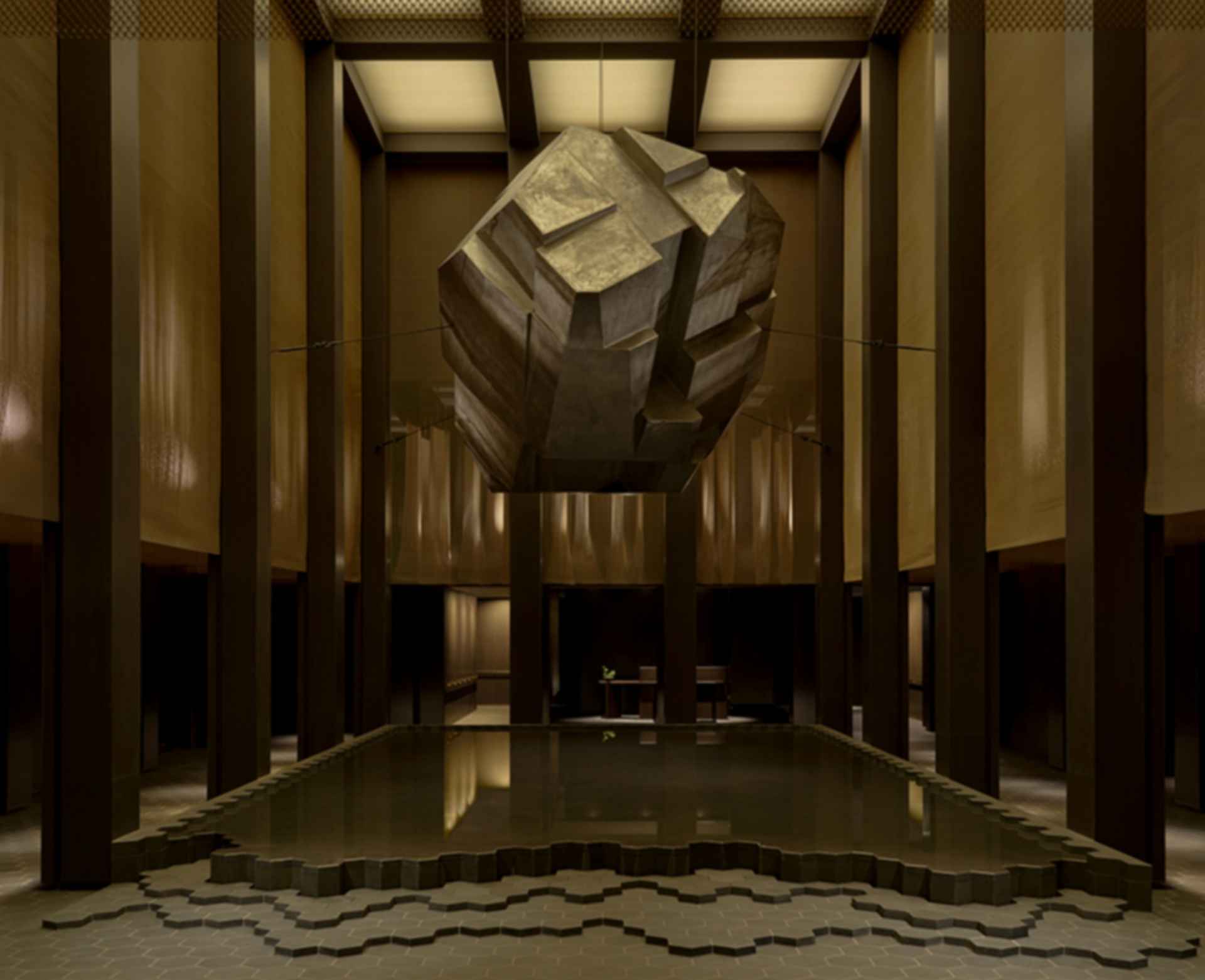 Aman Residences Tokyo - Lobby Aman Residences Tokyo - Lobby