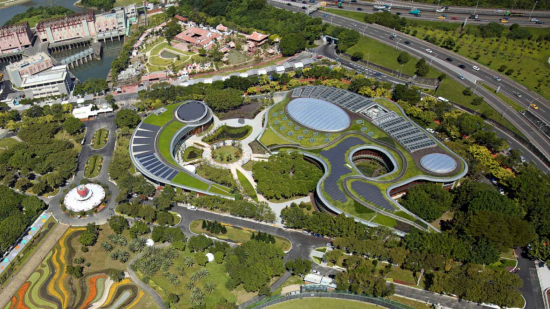 Taipei Flora Expo Pavilions - Aerial View Taipei Flora Expo Pavilions - Aerial View