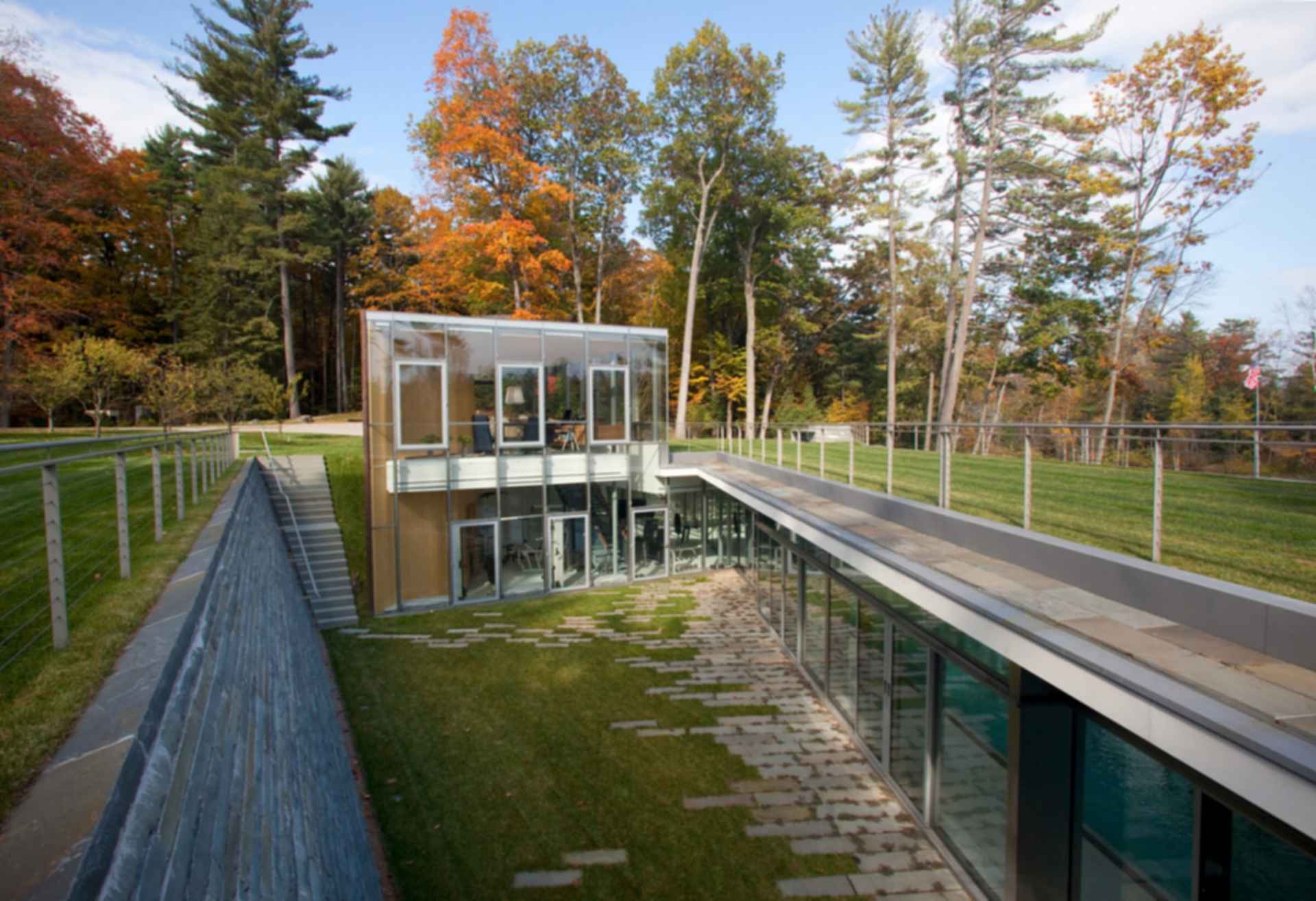 Lake George Pool Pavilion - Courtyard