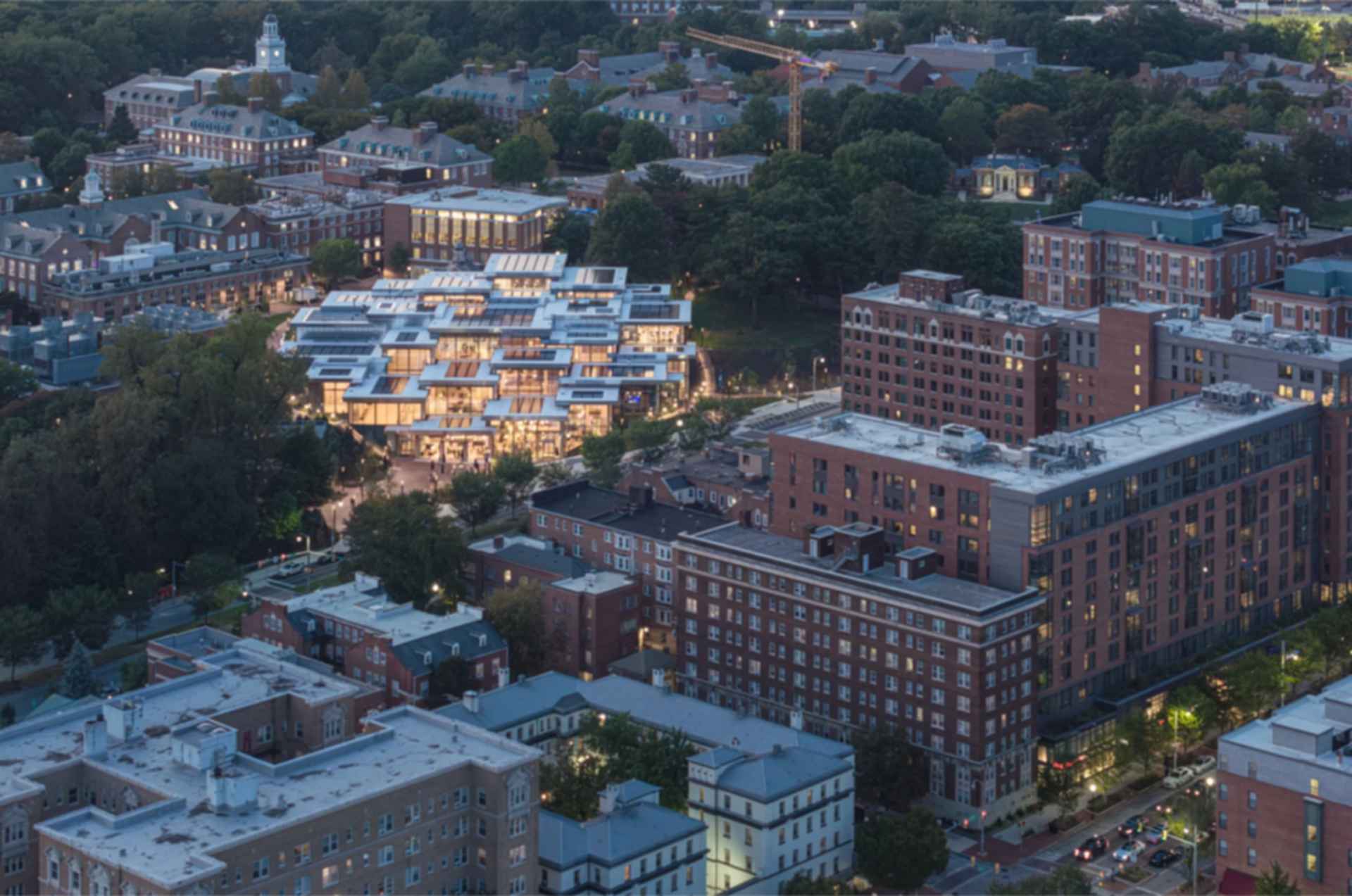 Bloomberg Student Center - Aerial View