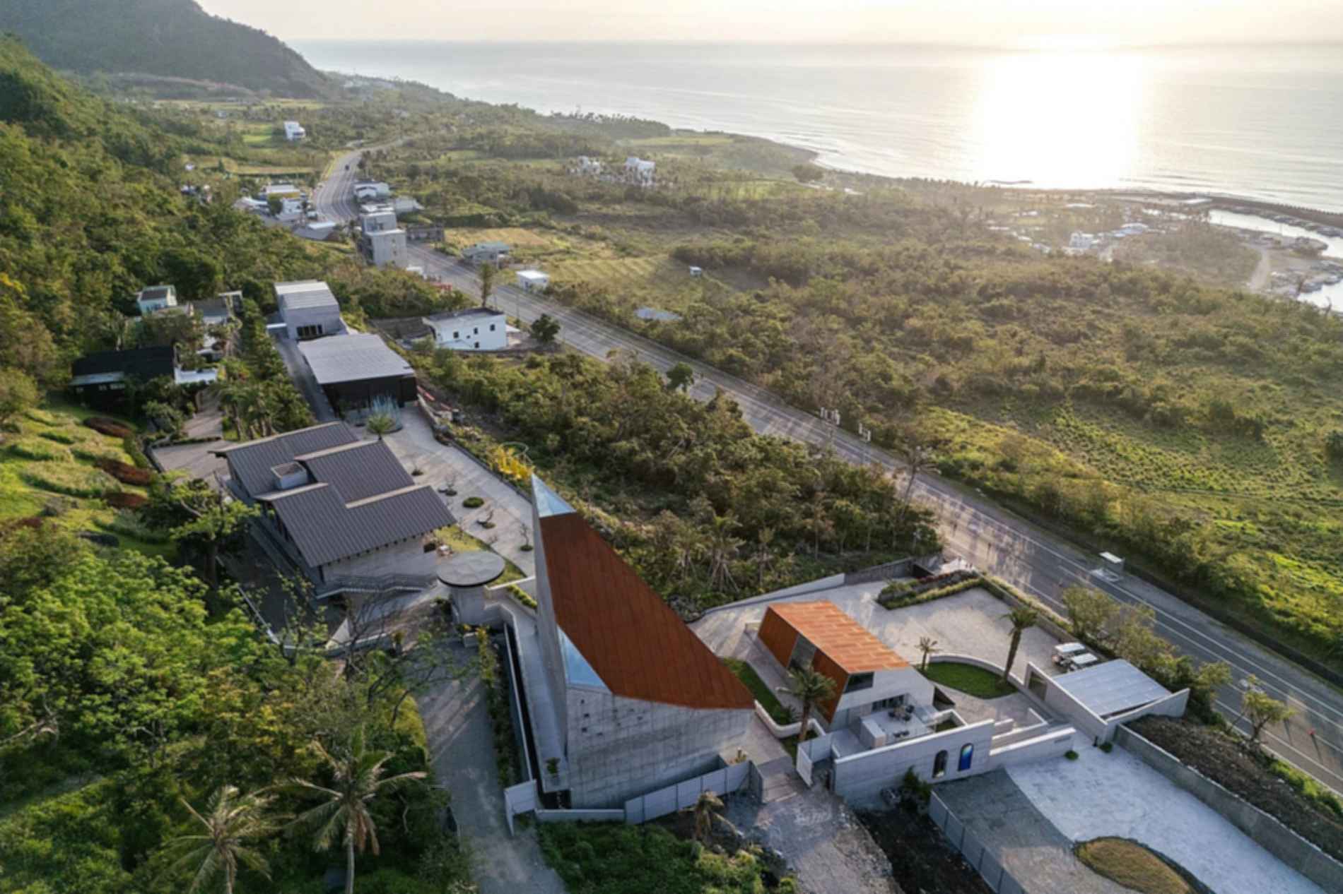 Paul Chiang Art Center - Aerial View Paul Chiang Art Center - Aerial View