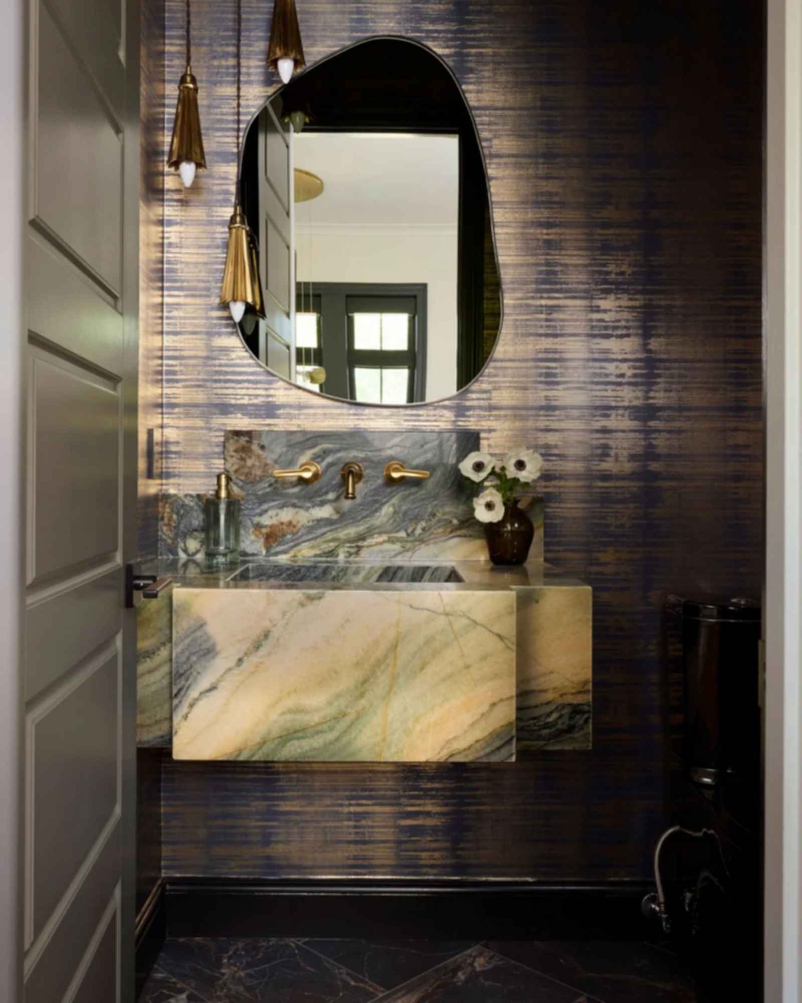 The Gilded Walnut - Powder Room
