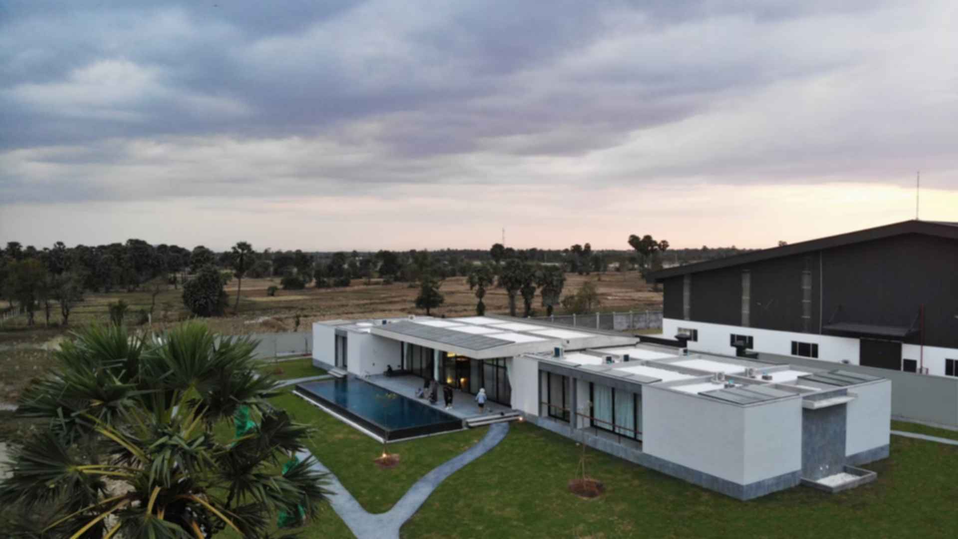 Sanctuary Villa - Aerial View