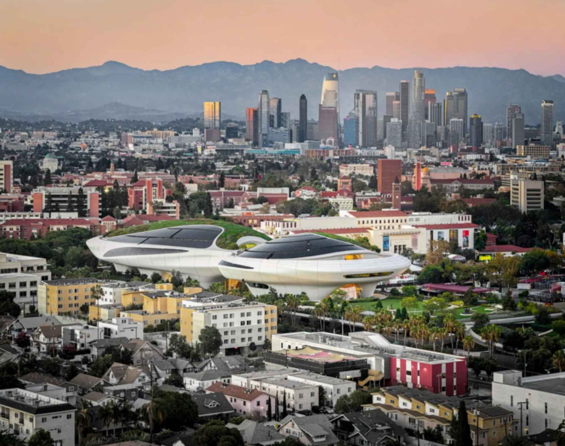 Lucas Museum of Narrative Art - Aerial View