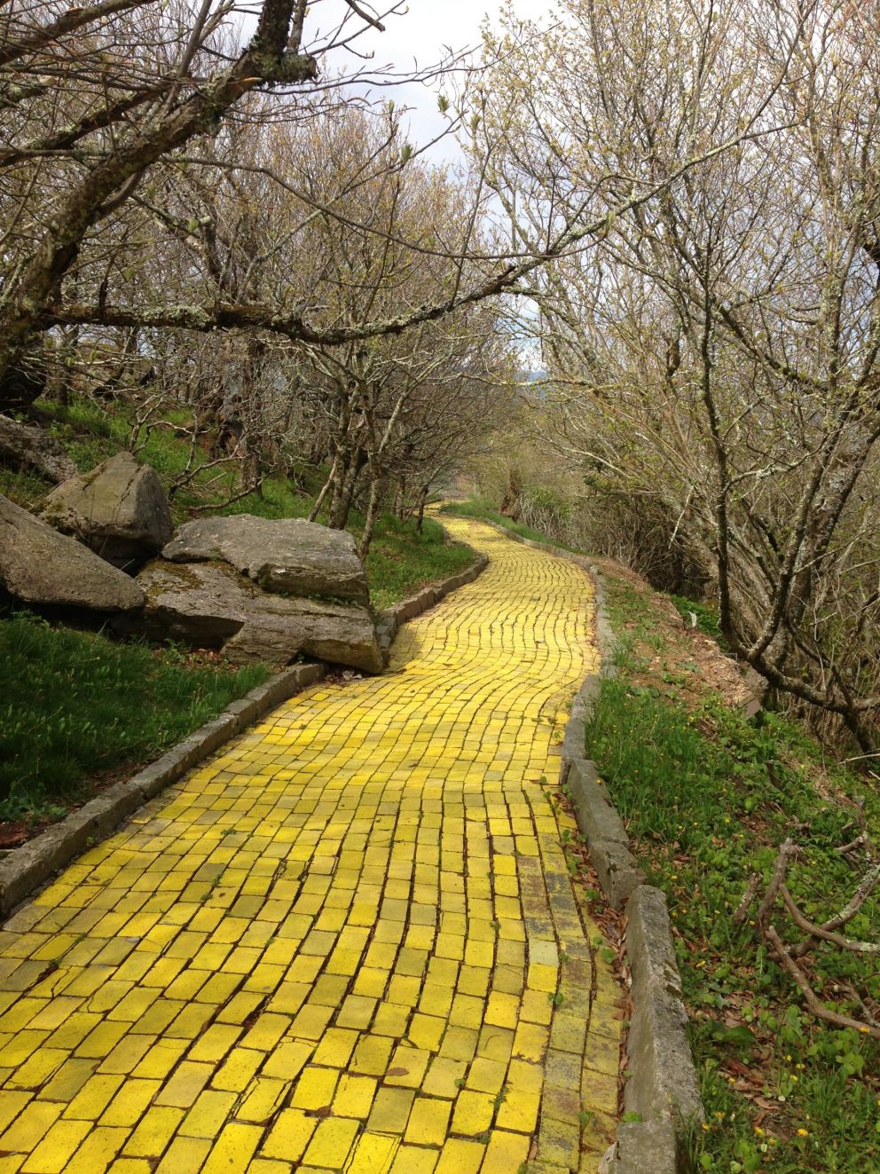 Land of Oz Amusement Park Brick Walkway
