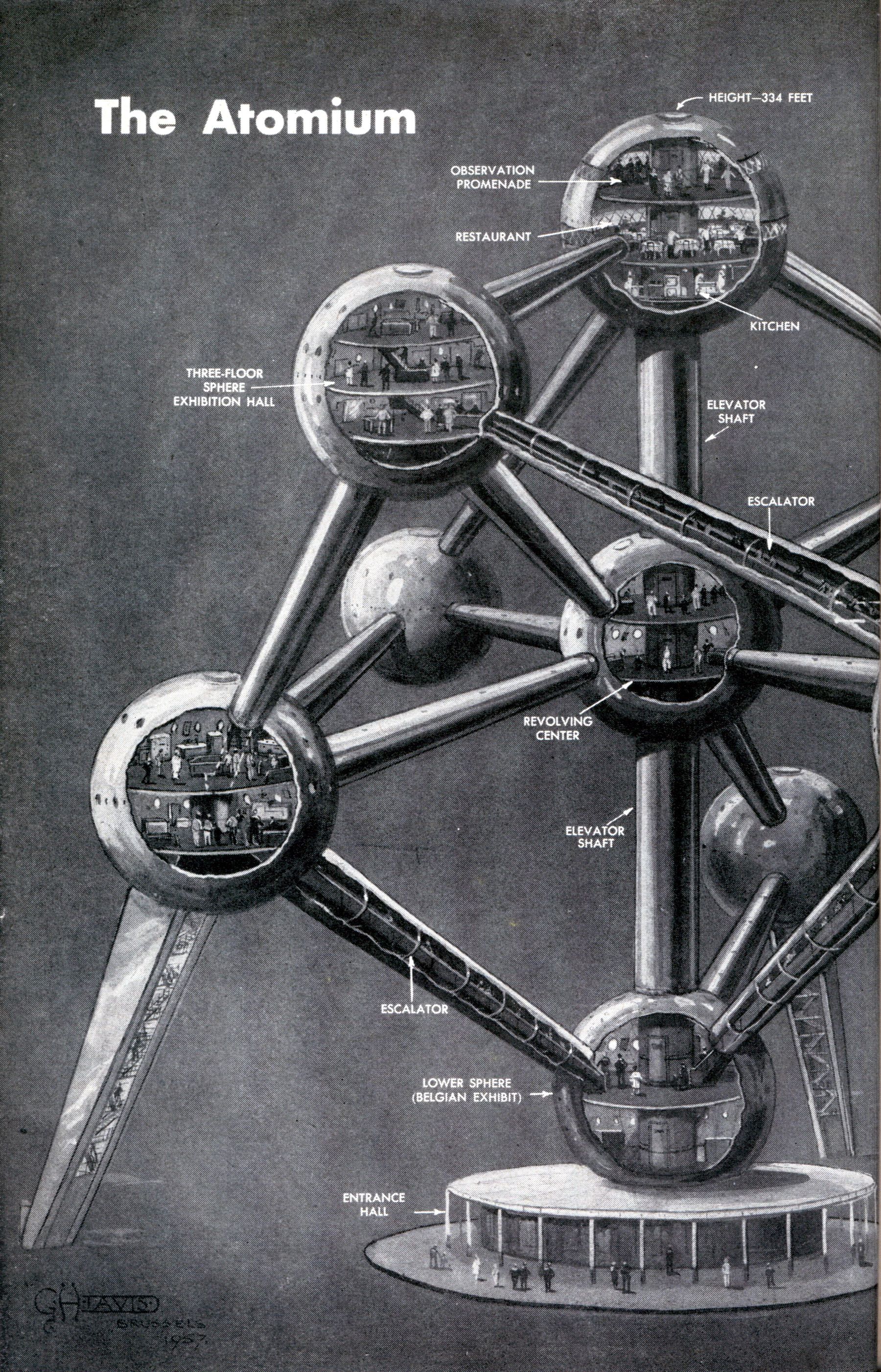 The Atomium - Interior Walkway - modlar.com