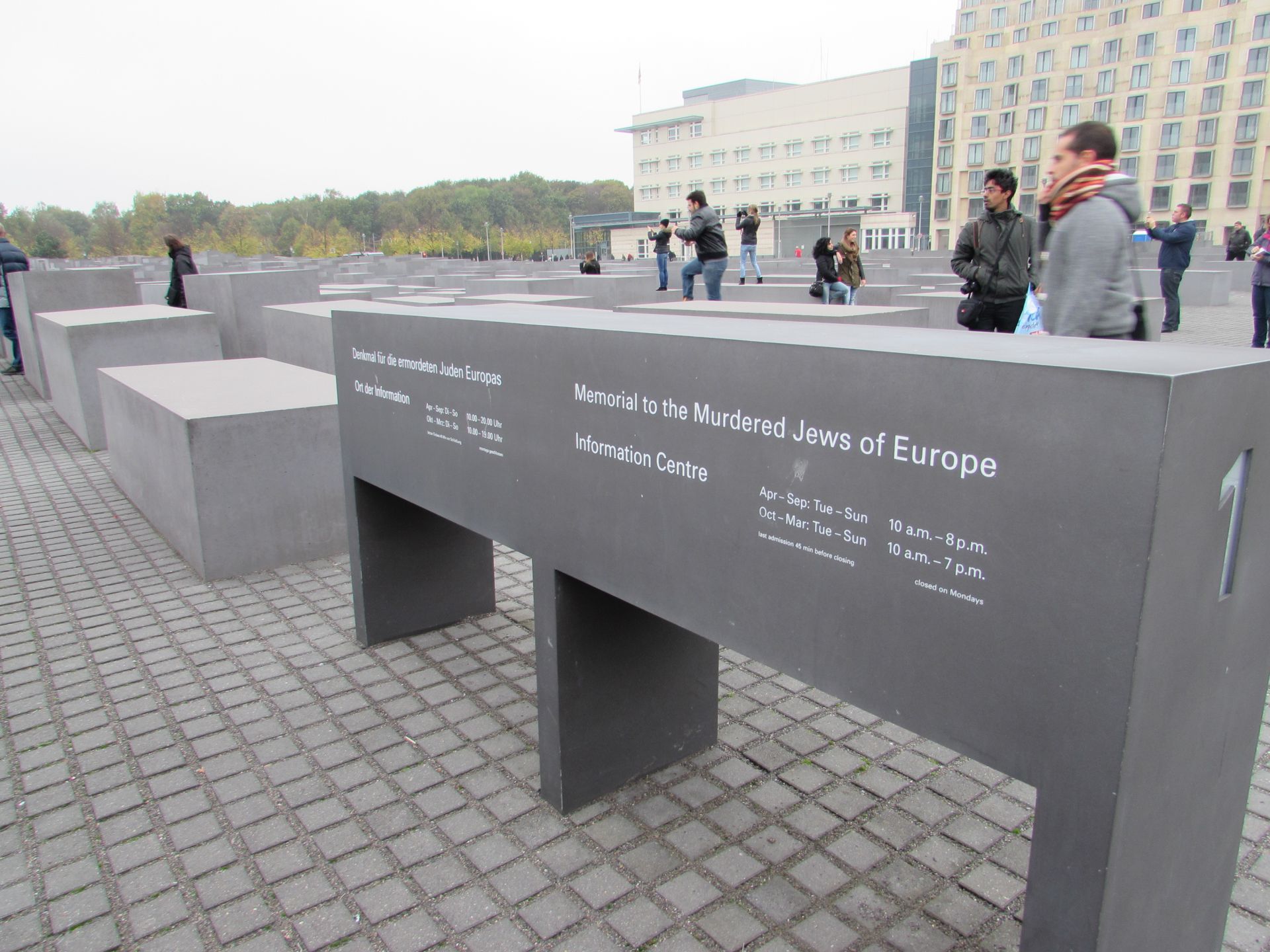 Memorial to the Murdered Jews of Europe Concrete Blocks/Information