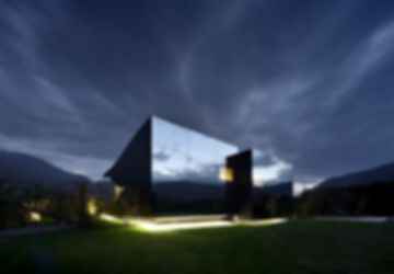 The Mirror House - Exterior at Night