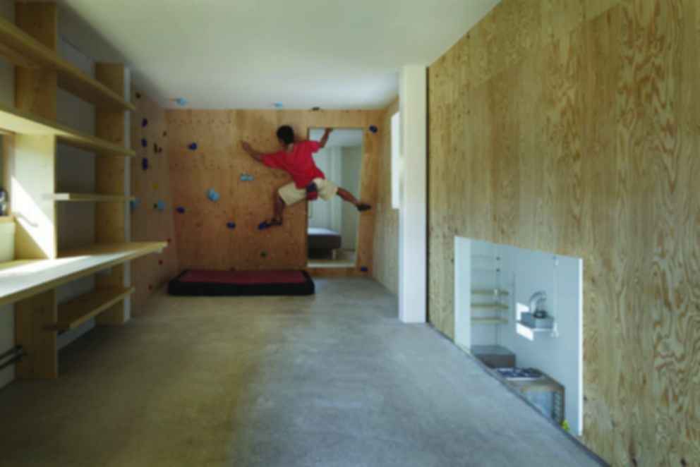 A Home for Climbers Interior/Climbing Wall
