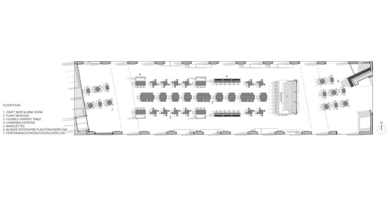 The Forks Market Food Hall - floor plan - modlar.com