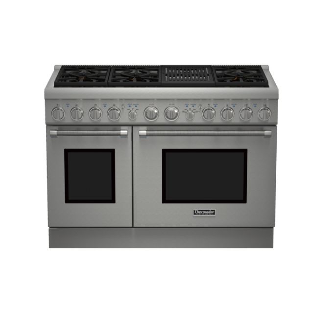 Thermador 48" Gas Range 6 Burner w/ Elec. Grill PRL486NLH