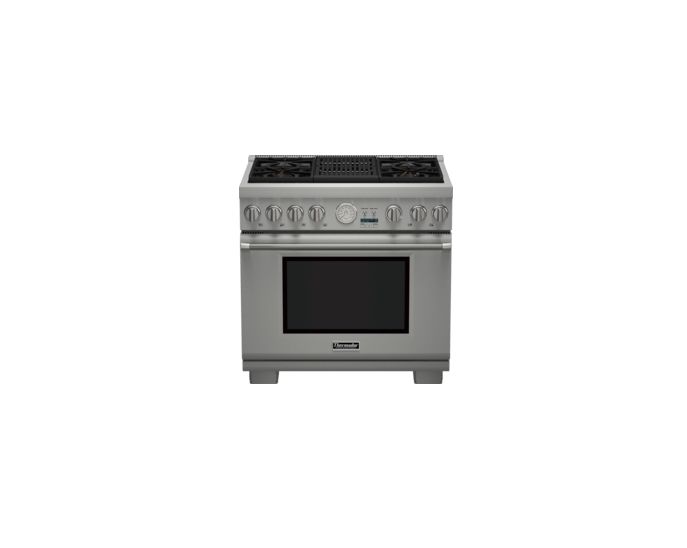 Thermador 36" Pro Grand DF 4 Burner w/ Elec. Grill PRD364NLGU