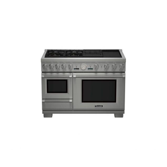 Thermador 48" Pro Grand DF 4 Burner w/ Elec. Grill & Griddle PRD48NCSGU
