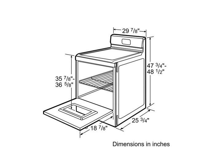 Electric Freestanding Range 30'' Stainless Steel HES5L53U