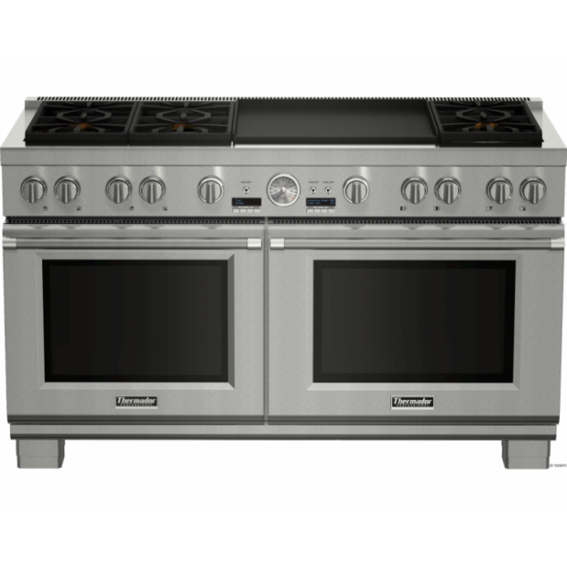 PRD606REG 60 inch Dual fuel pro grand Range with double griddle